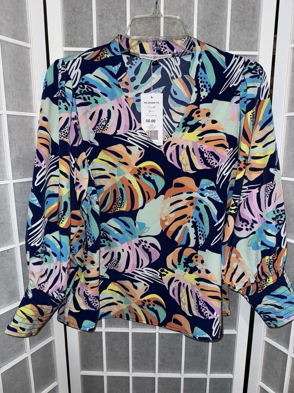 Michelle McDowell Jordan Top Sunny Days Navy Size Small Brand New